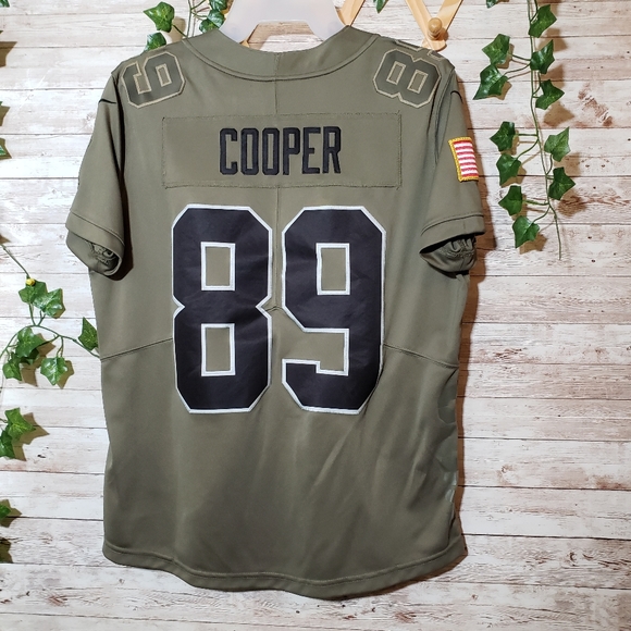 Authentic Raiders Jersey Cooper 89 Salute To Service Army Green NFL Football LV - Picture 7 of 7